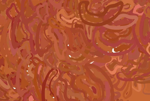Светло Красная Векторная Текстура Изогнутыми Линиями Красочная Иллюстрация Абстрактном Стиле — стоковый вектор