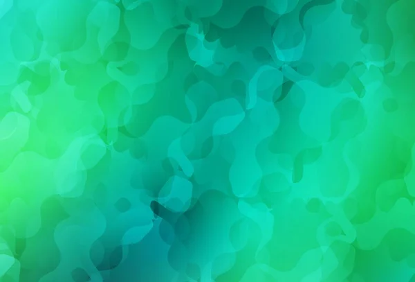 Světle Zelený Vektorový Obrazec Náhodnými Tvary Barevné Chaotické Formy Gradientem — Stockový vektor