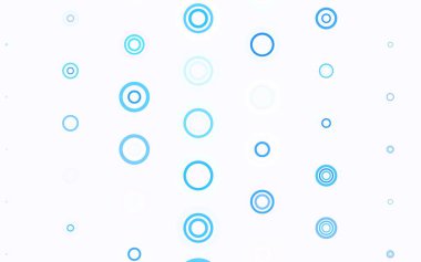 Açık mavi, daire şekilli kırmızı vektör düzeni. Bulanık yağmur damlaları olan soyut bir çizim. Reklamlar, broşürler için desen.