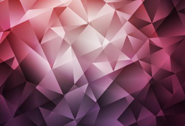 Koyu Mor, pembe vektör çokgen arkaplan. Origami tarzında gradyan ile geometrik çizim. İş tasarımınız için yepyeni bir tarz.