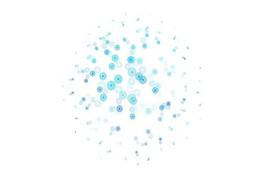 Disklerle hafif BLUE vektör dokusu. Doğa tarzında renkli baloncuklu soyut illüstrasyon. Reklamlar, broşürler için desen.