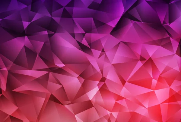 Dark Purple Vector Rosa Brillante Diseño Triangular Una Ilustración Color — Vector de stock