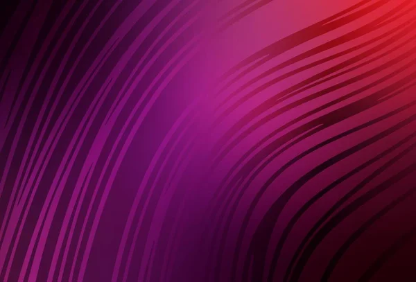 Dark Purple Modello Vettoriale Rosa Con Linee Curve Illustrazione Intelligente — Vettoriale Stock