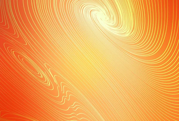 Light Orange Vector Background Curved Lines Sample Colorful Lines Shapes — Stock Vector