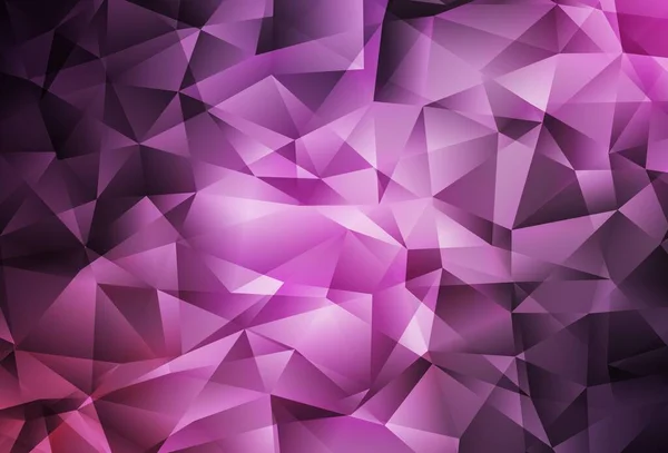 Luz Púrpura Vector Rosa Brillante Diseño Triangular Ilustración Colores Brillantes — Vector de stock