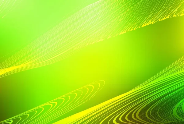 Verde Claro Vector Amarillo Difuminado Patrón Brillante Ilustración Abstracta Moderna — Vector de stock