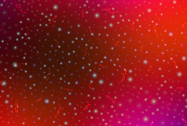 Açık Pembe, Xmas tarzında kırmızı vektör arkaplanı. Noel özellikleriyle basit bir gradyan çizimi. Okul ve dil bilgisi siteleri için desen.