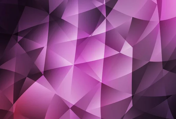 Violet Clair Vecteur Rose Brillant Fond Triangulaire Une Toute Nouvelle — Image vectorielle