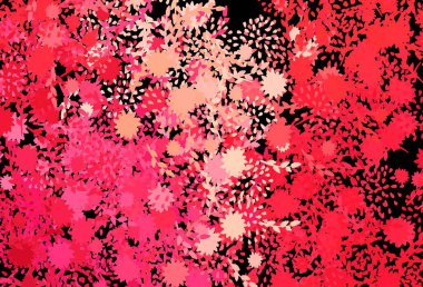 Rastgele şekilli koyu kırmızı vektör deseni. Renkli rastgele şekillerle modern soyut illüstrasyon. Bir cep telefonu için arka plan.