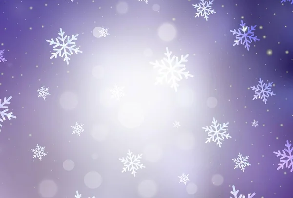 Світло Фіолетовий Векторний Візерунок Різдвяному Стилі Проста Градієнтна Ілюстрація Різдвяними — стоковий вектор