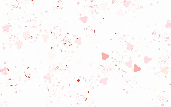 All Over Pattern Of Soft Pastel Pink Coloured Hearts Forming A