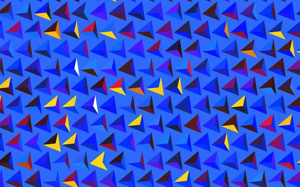 Тёмный Многоцветный Векторный Фон Прямыми Треугольниками Блестящие Абстрактные Иллюстрации Треугольными — стоковый вектор