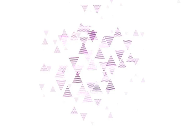 Ανοιχτό Ροζ Κόκκινο Διανυσματικό Φόντο Τρίγωνα Κύκλους Glitter Αφηρημένη Απεικόνιση — Διανυσματικό Αρχείο