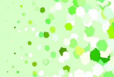 Karmaşık şekilli açık yeşil vektör şablonu. Renkli rastgele şekillerle modern soyut illüstrasyon. İşiniz için en iyi akıllı tasarım.