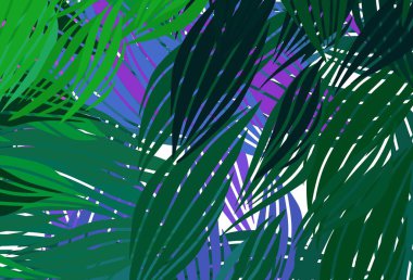 Açık pembe, rastgele şekilli yeşil vektör deseni. Soyut gradyan şekilli basit renkli çizimler. Bir cep telefonu için arka plan.