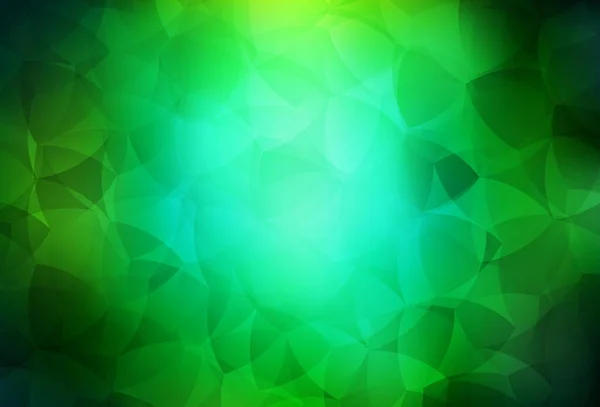 Dark Green Vector Triangle Mosaic Texture Glitter Abstract Illustration Elegant — Stock Vector