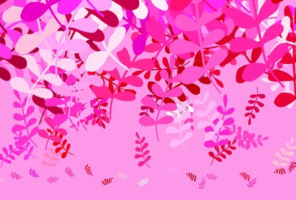Světle Fialová Růžová Vektorová Elegantní Tapeta Listy Třpytivé Abstraktní Ilustrace — Stockový vektor