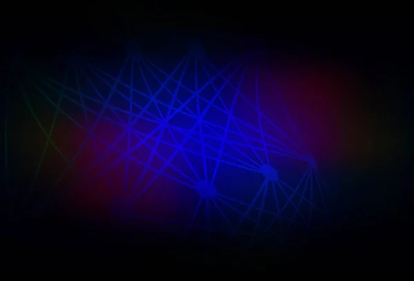 Donkerblauw Rode Vector Achtergrond Met Kunstmatige Intelligentie Gegevens Kleurrijk Design — Stockvector