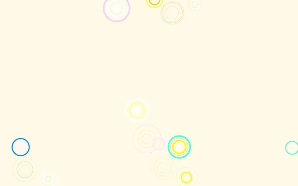 泡と光多色ベクトル背景 カラフルな水滴と現代抽象的なイラスト 未来的な広告 小冊子のパターン — ストックベクタ
