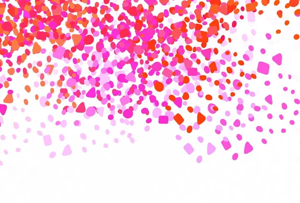 ライトピンク 抽象的な形状のレッドベクトル背景 抽象的なスタイルでカラフルなグラデーションのイラスト 携帯電話の背景 — ストックベクタ