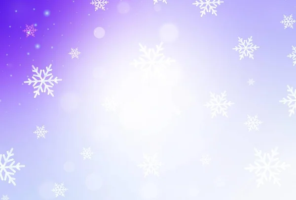 Светло Фиолетовая Векторная Компоновка Новогоднем Стиле Красочный Дизайн Рождественском Стиле — стоковый вектор
