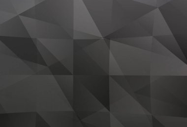 Aydınlık Gri vektör çokgen yerleşimi. Gradyanı olan zarif parlak çokgen çizimi. Pankartın için tamamen yeni bir şablon.