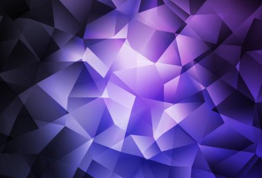 Koyu mor vektör soyut mozaik desen. Çokgen biçiminde, gradyan ile renkli çizimler. Arkaplanlarınız için desenli desen.