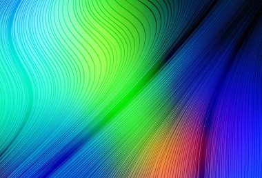 Açık mavi, yeşil vektör bulanık arkaplan. Yaratıcı illüstrasyon, yarım tonlu ve eğimli. Web siteniz için bulanık tasarım.