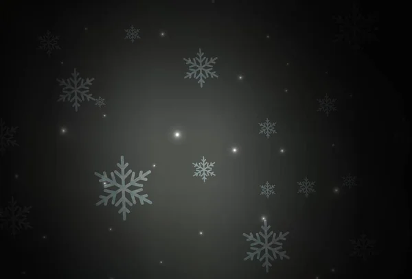 Fondo Vectorial Gris Oscuro Estilo Navideño Ilustración Gradiente Simple Con — Vector de stock