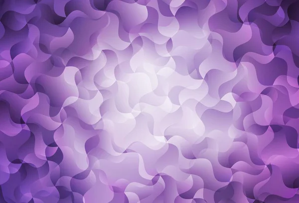 Texture Vectorielle Violet Clair Avec Lignes Courbes Illustration Abstraite Scintillante — Image vectorielle