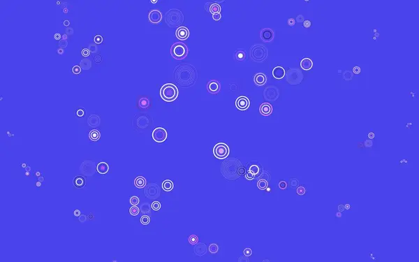 Světlá Růžová Žluté Vektorové Pozadí Skvrnami Abstraktní Ilustrace Barevnými Bublinami — Stockový vektor