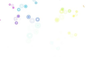 Kabarcıklı hafif çok renkli vektör arkaplanı. Bulanık yağmur damlaları olan soyut bir çizim. İş ilanınız için tasarım.
