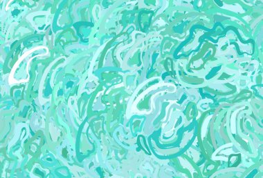 Açık yeşil arkaplan ve eğri çizgiler. Soyut tarzda gradyan çizgilerle akıllı illüstrasyon. Cep telefonu ekranları için arkaplan.