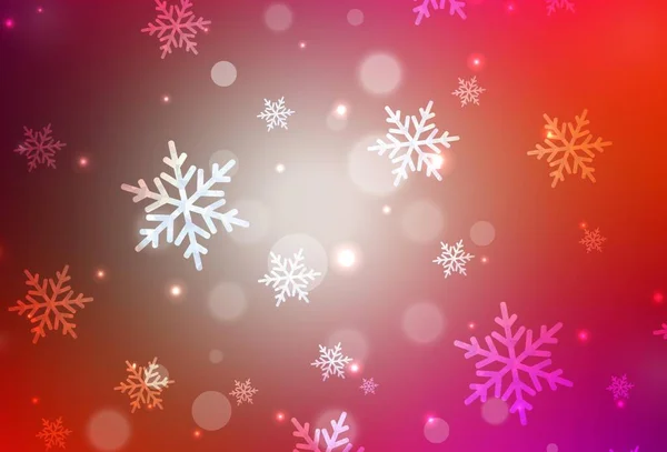 Rosa Claro Fondo Vectorial Rojo Estilo Navideño Diseño Colorido Estilo — Vector de stock