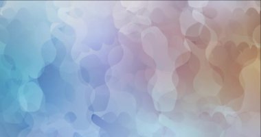 4K döngü açık mavi, kaotik şekilli sarı görüntü.