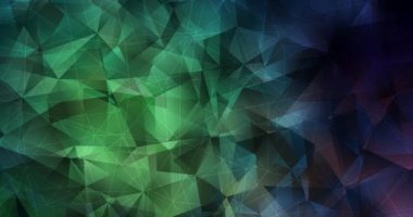 4K koyu yeşil soyut video örneği döngüsü.