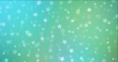 4K döngü açık mavi, karnaval tarzında yeşil video örneği.