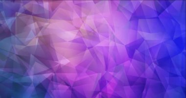 4K açık mavi, kırmızı çokgen video örneği.