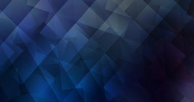 4K eşkenar dörtgen ile koyu mavi video görüntüsü döngüsü.