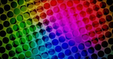 4K döngü koyu pembe, küreli yeşil animasyon.