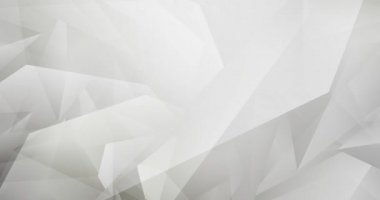 4K açık gri çokgen soyut canlandırma döngüsü.