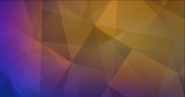 4K açık mavi, kırmızı çokgen akış videosu.