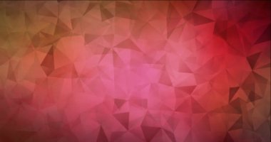 4K koyu kırmızı, sarı çokgen video görüntüleri.