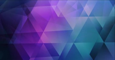 4K çokgen malzemeli koyu pembe, mavi video.