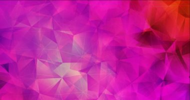 4K açık pembe, çokgen şekilli kırmızı video.