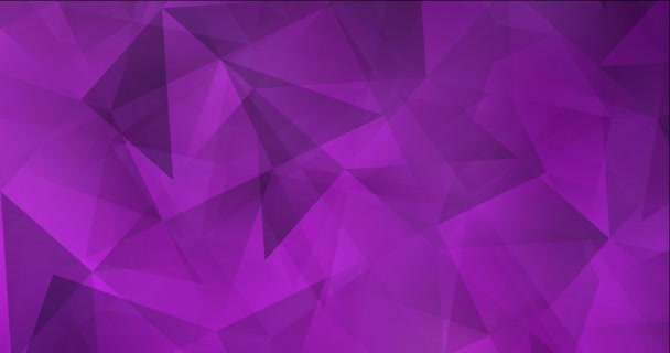 4K Looping Light Purple Video mit polygonalen Materialien. — Stockvideo