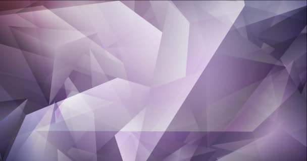4K looping dark purple polygonal video footage. — Stock Video