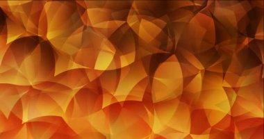 Açık turuncu video örneği soyut formlarla 4K döngüsü.