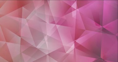 Açık pembe çokgen soyut animasyon 4K döngüsü.