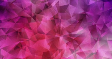 4K açık pembe, kırmızı çokgen video örneği.